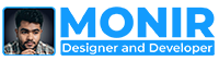 Official logo of Md Monir Hossen - creative graphic designer and web developer